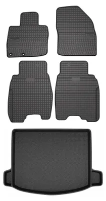 Obrázok produktu pre Gumové autokoberce SolidPRO + vaňa kufra pre: Honda Civic VIII 2006-2012 hatchback 5 ks