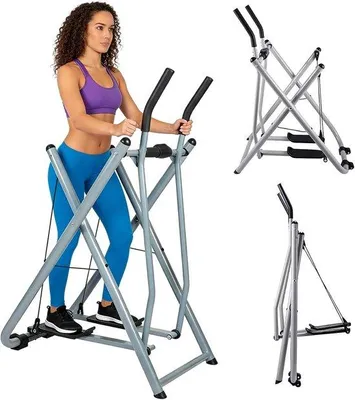 Productafbeelding van Elliptische Crosstrainer - Full Body Machine - Thuis Fitness - Opvouwbaar Ontwerp - 111x74x136cm - Zwart
