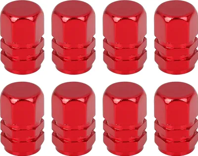 Produktbild von 8 stücke Ventilkappen Autoventil Aluminiumlegierung Reifenventil Kappe Rot