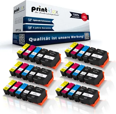 Produktbild von 30x Komaptible Tonerkartuschen für Epson Expression Premium XP 6000 XP 6005 202 XL 202 202XL Black Photo Black Cyan Magenta Yellow - Office Print Serie