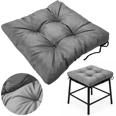 Immagine prodotto di Cuscino per sedia da giardino 40x40, grigio, impermeabile, in Codura, comodo