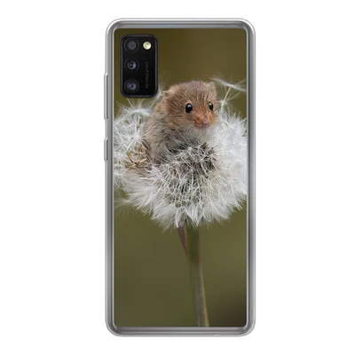 Produktbild von MuchoWow® Handyhülle Schutzhülle Hülle für Samsung Galaxy A41 Maus - Jung - Blumen Silikon Softcase Handy Hülle - Mobiltelefon