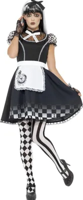 Produktbild von Gothic-Hausmädchen Dienstmädchen-Kostüm schwarz-weiss