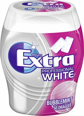 Produktbild von Wrigleys extra Professional White Bubblemint zuckerfreie Kaugummi 68g