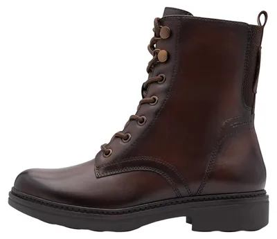 Productafbeelding van Tamaris Comfort dameslaars, leren, met veters, model "Anflechter", artikelnummer 8-85107-43, maat: 39 EU, kleur: bruin