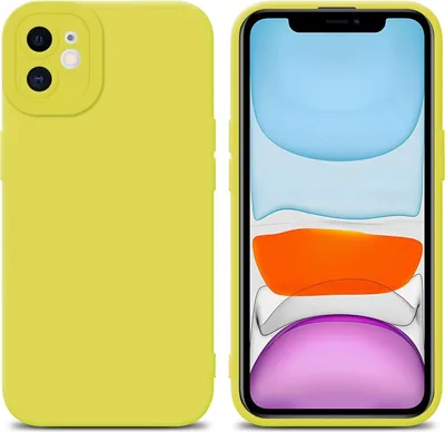 Immagine prodotto di Custodia Cadorabo per Apple iPhone 11 custodia protettiva in TPU giallo custodia in silicone custodia per cellulare