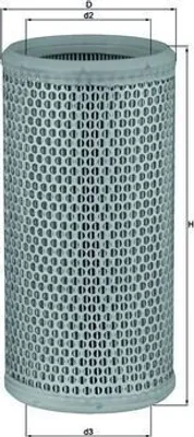 Produktbild von Luftfilter MAHLE LX 519 für RENAULT Scénic I (JA0/1, FA0) Filtereinsatz
