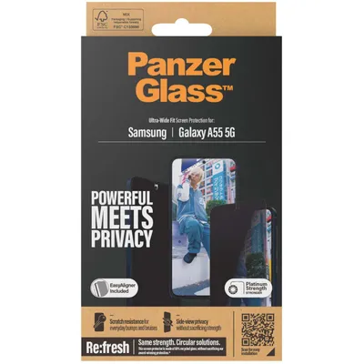 Obrázok produktu pre PanzerGlass - Ultra-Wide Fit Privacy ochranné sklo pre Samsung Galaxy A55 5G - priehľadné