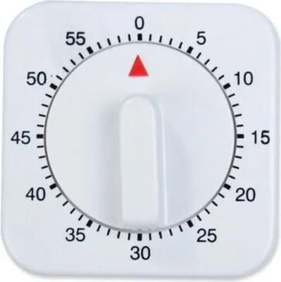 Produktbild von 60 Min Mechanisch Küchentimer Küchenwecker Kurzzeituhr Küchenuhr Backuhr Eieruhr Mechanisch Weiß