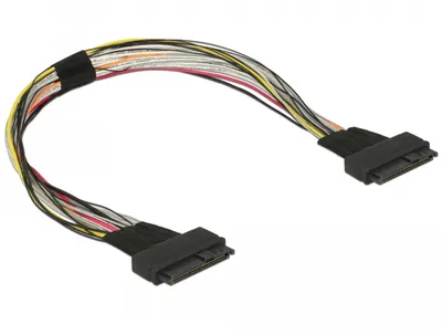 Produktbild von Delock 84824 - U.2 SFF-8639 - U.2 SFF-8639 - Weiblich/Weiblich - Schwarz