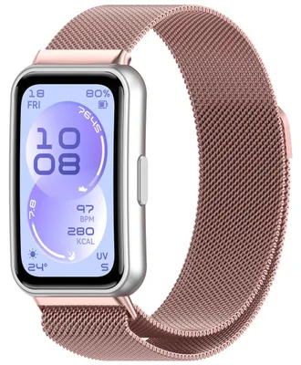 Obrázok produktu pre Kovový remienok na inteligentné hodinky pre Huawei Band 11 / 11 Pro s magnetickým zapínaním, ružový