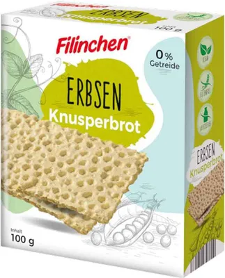 Produktbild von Filinchen Erbsen Knusperbrot 100g