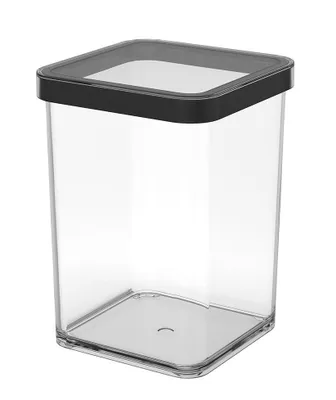 Zdjęcie produktu dla Rotho Pojemnik na przysmaki Loft kwadratowy transparentny/czarny 1.0L