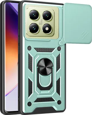 Produktbild von Techsuit Camshield Back Cover Hülle für Xiaomi 14T - Grün