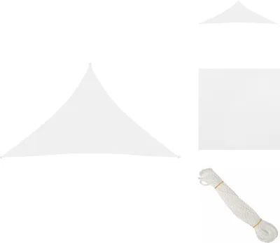 Image de vidaXL Voile d'ombrage Oxford-Tissu Triangulaire 2,5x2,5x3,5 m Blanc - Parasols & Protection solaire