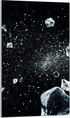 Produktbild von Herdabdeckplatte 30x52 Glaskeramikkochfeld Abdeckung Spritzschutz Glasplatte Deko Schneidebrett, Schwarz Eis