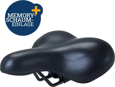 Produktbild von Filmer Premium 49205 Fahrradsattel Memoryschaum + Elastomerfederung inkl. Sattelkloben
