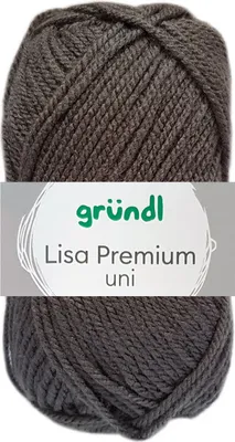 Produktbild von 50 Gramm Gründl Lisa Premium Uni 25 Anthrazit