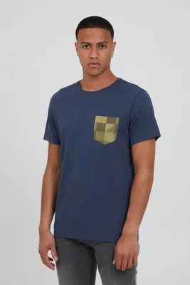 Produktbild von BLEND BHAmilo Herren T-Shirt Kurzarm Shirt aus 100% Baumwolle