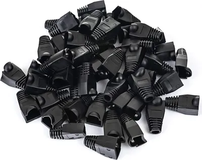 Produktbild von Gummihülle Netzstecker RJ45 50 Stück Mod Knickschutz Knickschutztüllen Bunt Sicherung Gummi Stecker Stecker Kabelkonfektion Netzwerkstecker Set für LAN Kabel