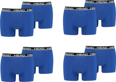 Produktbild von HEAD Herren Boxershort, 2er Pack - Basic, Baumwoll Stretch, einfarbig Blau/Schwarz S