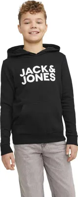 Image de Jack&Jones Hoodie 12152841-BLACK-JR-LARGE in Black color size 10 años