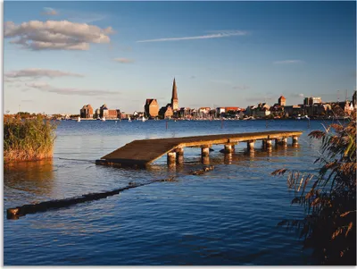 Produktbild von ARTland Wandbild Alu für Innen & Outdoor Blick auf Rostock Größe: 60x45 cm
