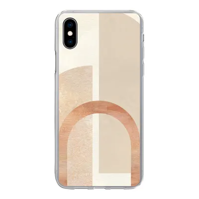 Produktbild von MuchoWow® Handyhülle Schutzhülle Hülle für iPhone Xs Marmor - Muster - Rosa Silikon Softcase Handy Hülle - Handytasche