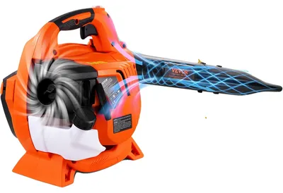 Produktbild von VEVOR Gas-Laubbläser, 26CC 2-Takt Hand-Laubbläser mit einem Kraftstofftank, 2-in-1 benzinbetriebener Bläser 425CFM Luftvolumen 156MPH Geschwindigkeit, ideal für Rasenpflege, Laubreinigung und Schneeräumung, 26 cc