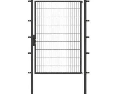 Zdjęcie produktu dla Alberts 647322 Bramka pojedyncza Flexo z akcesoriami, antracyt, szerokość 125 cm, wysokość 180 cm