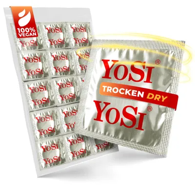 Produktbild von YOSI Markenkondome „Trocken“ (Dry) - 50 Stück (1 x 50 Stück) – Größe 50 stück (1er Pack)