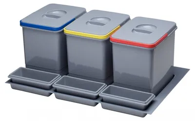 Obrázok produktu pre Odpadkový kôš - sortér Sinks PRACTIKO 800 - objem 3x15l