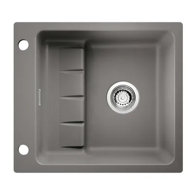 Produktbild von NABER 1091014 Einbauspüle flächenbündig PickUP F mit Premium-Drehexzentergarnitur, ab 600 mm Schrankbreite, Keramik, Lava