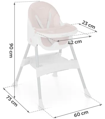 Produktbild von Ricokids Hochstuhl Baby Kinderhochstuhl - Ab 6 Monaten - Essstuhl - Höhenverstel
