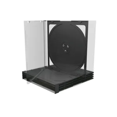 Obrázok produktu pre MEDIARANGE BOX23 - Šperkovnica - 2 disky - čierna - priehľadná - plast - 120 mm - 140 mm