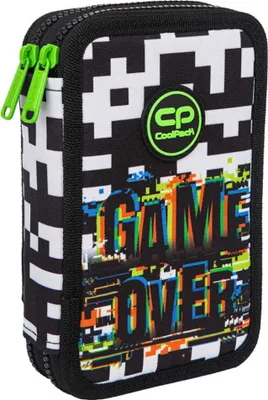 Produktbild von CoolPack, Piórnik dwukomorowy z wyposażeniem Jumper 2 Game Over, 1 sztuka