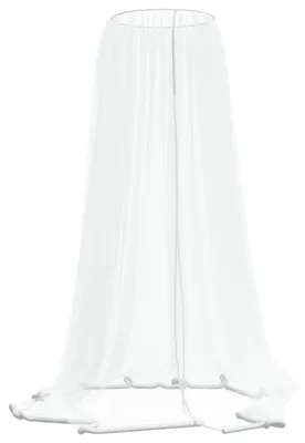 Immagine prodotto di vidaXL Zanzariera per ombrellone 220 mesh bianco Φ300x230 cm