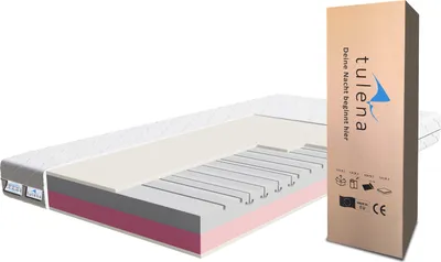 Produktbild von Oboustranná pěnová matrace TULENA NOX 180x200 cm H2+H3 Comfort, výška 18 cm, snímatelný antibakteriální potah, pohodlná a odolná