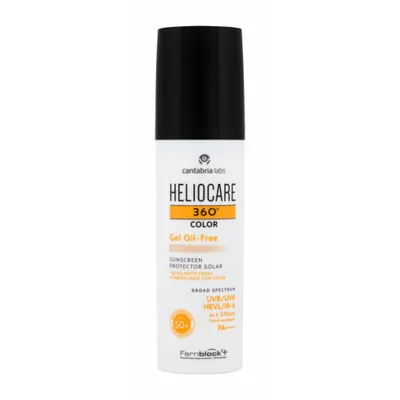 Zdjęcie produktu dla Cantabria, Heliocare 360º Color, Color Pigments, Tan Activator, Sunscreen Gel, SPF 50+, 50 ml