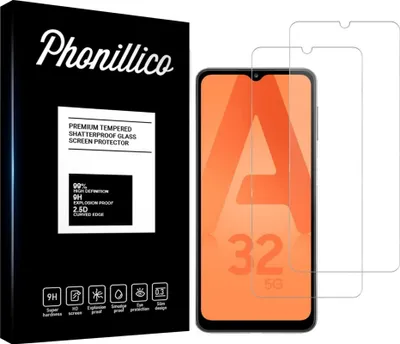Immagine prodotto di Vetro temperato per Samsung A32 [2 pezzi] Pellicola protettiva dello schermo Antigraffio Vetro Resistente Phonillico®