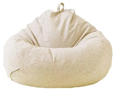 Produktbild von Klassischer Sitzsack für drinnen und draußen, mit Bezug für Erwachsene und Kinder(Beige)