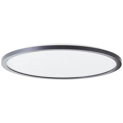 Produktbild von BRILLIANT schwarz/weißes LED Panel SORELL |dimmbare Deckenlampe mit Memory Funktion und Timer | Lichtfarbe einstellbar über Fernbedienung | 24W 2900 Lumen 3000 - 6500 Kelvin | Kunststoff | Ø42cm
