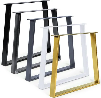 Obrázok produktu pre 2 x rám stola stolové behúne podstavec stola nohy stola X - rám 50x72 cm (biely)