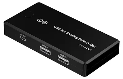 Obrázek produktu pro Přepínač USB 2/4 KVM pro tiskárny SPU-KVM02
