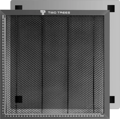 Image de Plan de travail en nid d'abeille gravé au laser, fonction de coupe nette, protection durable, kit d'établi, 300 x 300 mm