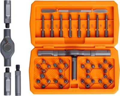 Produktbild von 42-in-1 Magnetische Multibit Schraubendrehsatz mit Aufbewahrungsbox - Universelle Reparaturwerkzeug für Computer, Brille, Fahrrad, Uhr, Möbel und DIY