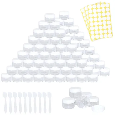 Immagine prodotto di Solidchoice - 100 vasetti mini trasparenti da 5 ml per cosmetici
