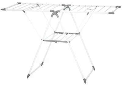 Produktbild von HOMCOM Wäscheständer Faltbarer Standtrockner 156,5x61,5x97cm Weiß
