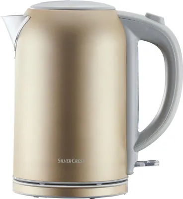 Produktbild von SILVERCREST® Wasserkocher Teekocher Spraylack SWKS 3100 I2 Champagner