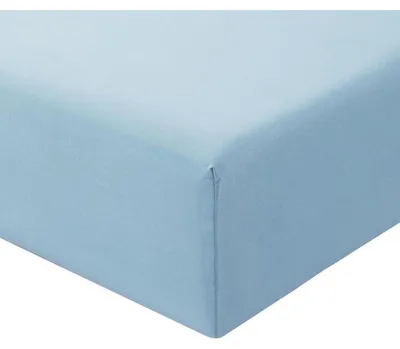 Produktbild von Spannbettlaken 140x200cm Hellblau Mikrofaser mit 30cm Steghöhe
